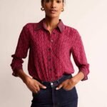 Women Regular Fit Printed Spread Collar Casual Shirt